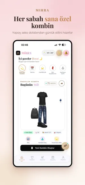 MIRRA: Gardırop & Kombin AI screenshot 1