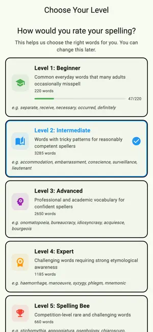 Better Spelling for Adults screenshot 2