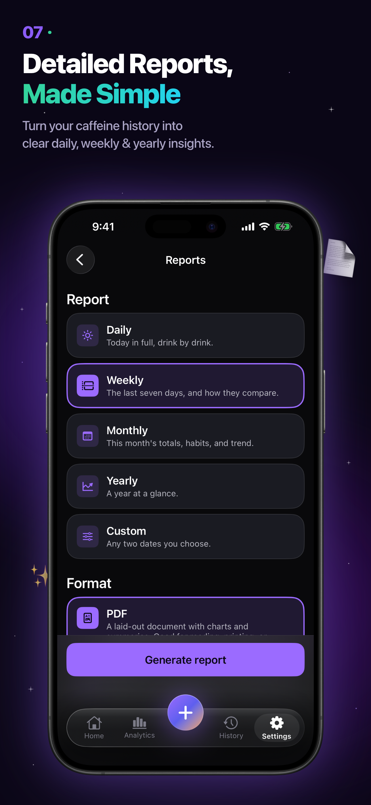 Caffeine Tracker: mCaffee screenshot 7