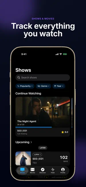 TVHub: Track Your TV Time screenshot 1