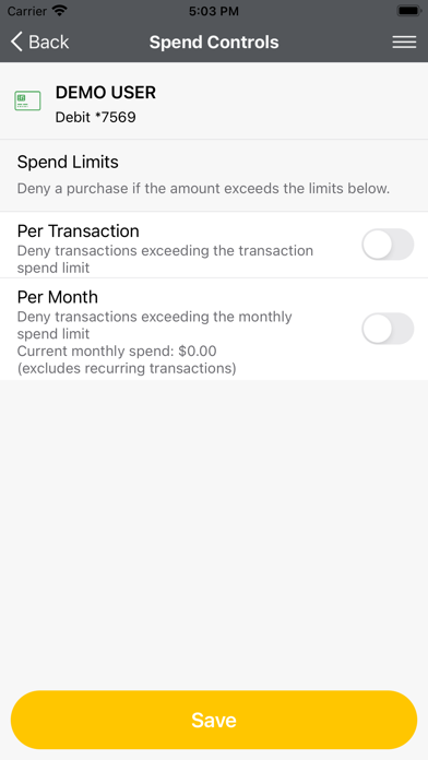 Brooklyn Coop FCU CardNav Screenshot