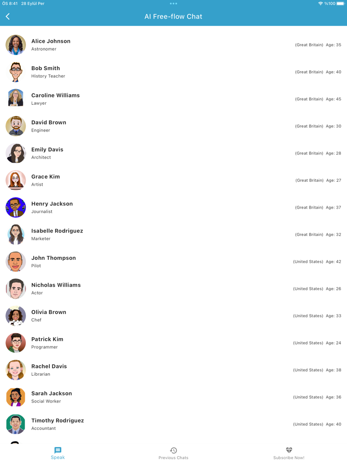 #2. AI English Tutor (iOS) Podle: MEHMET KORDACI