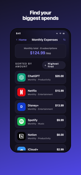 SubSync | Manage Subscriptions Screenshot 6 of 10