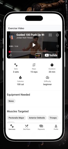 The Black Iron: Gym & Fitness iPhone screenshot