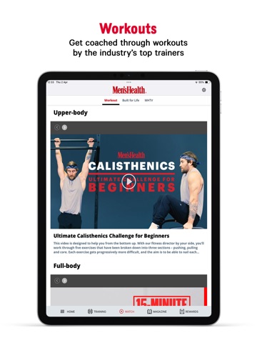 Men's Health UK iPad screenshot