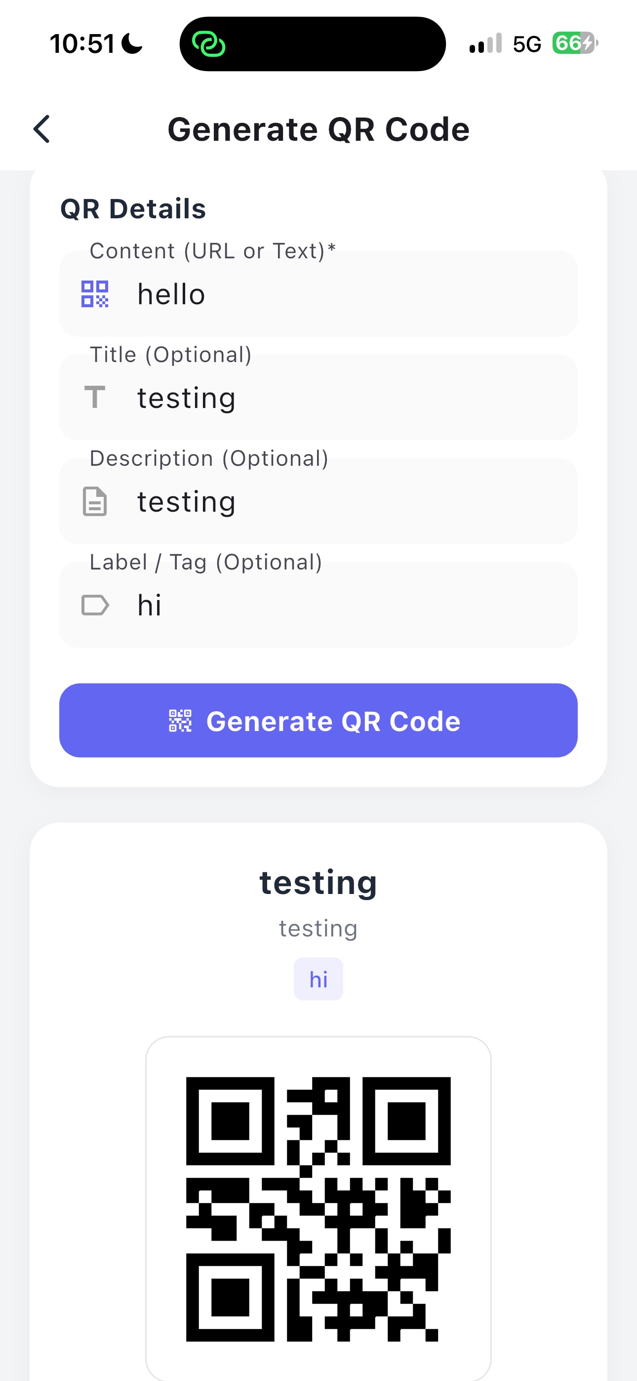 Screenshot 5 of QR Generate KH