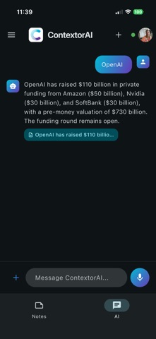ContextorAI - AI for Notes Screenshot 2 of 6