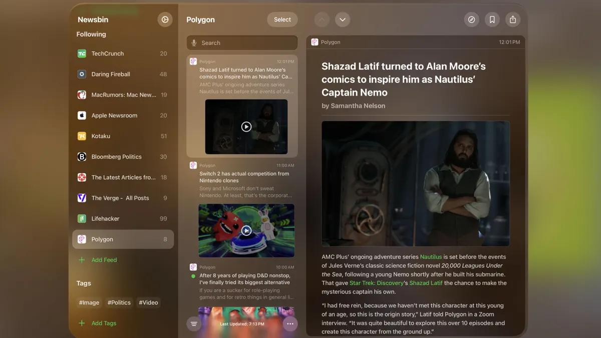 Newsbin: RSS Reader screenshot 9