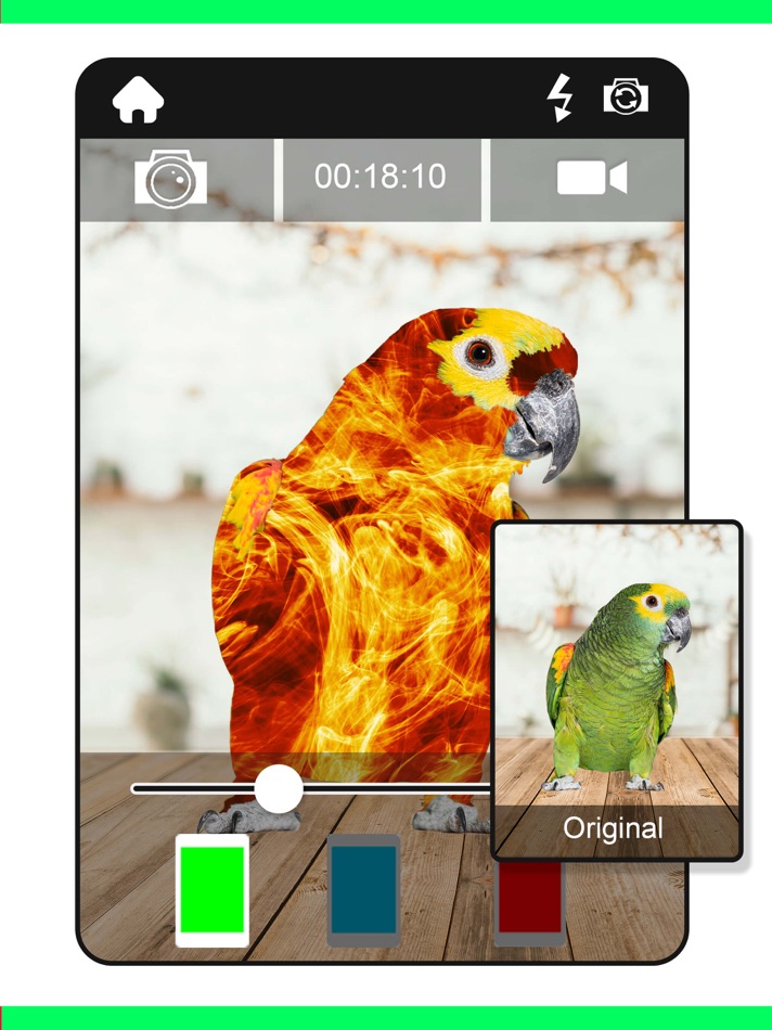 #4. Chroma key green screen app (iOS) Podle: Maria Gascon