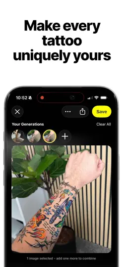 Inkigo - AI Tattoo Try-On iPhone Ekran Görüntüsü 2