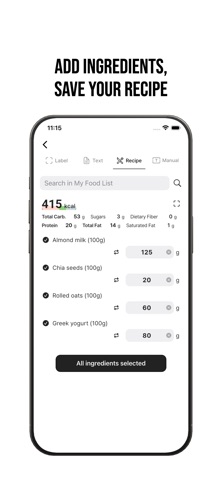 Trinu - Calorie Calculator Screenshot 5 of 8