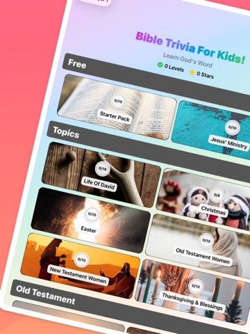 Bible Trivia For Kids iPad screenshot