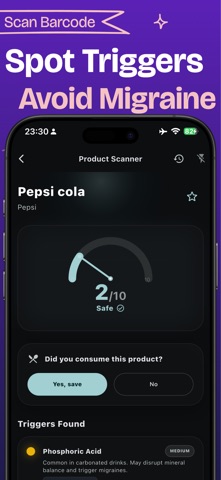 MigraFocus Migraine Tracker AI Screenshot 3 of 10