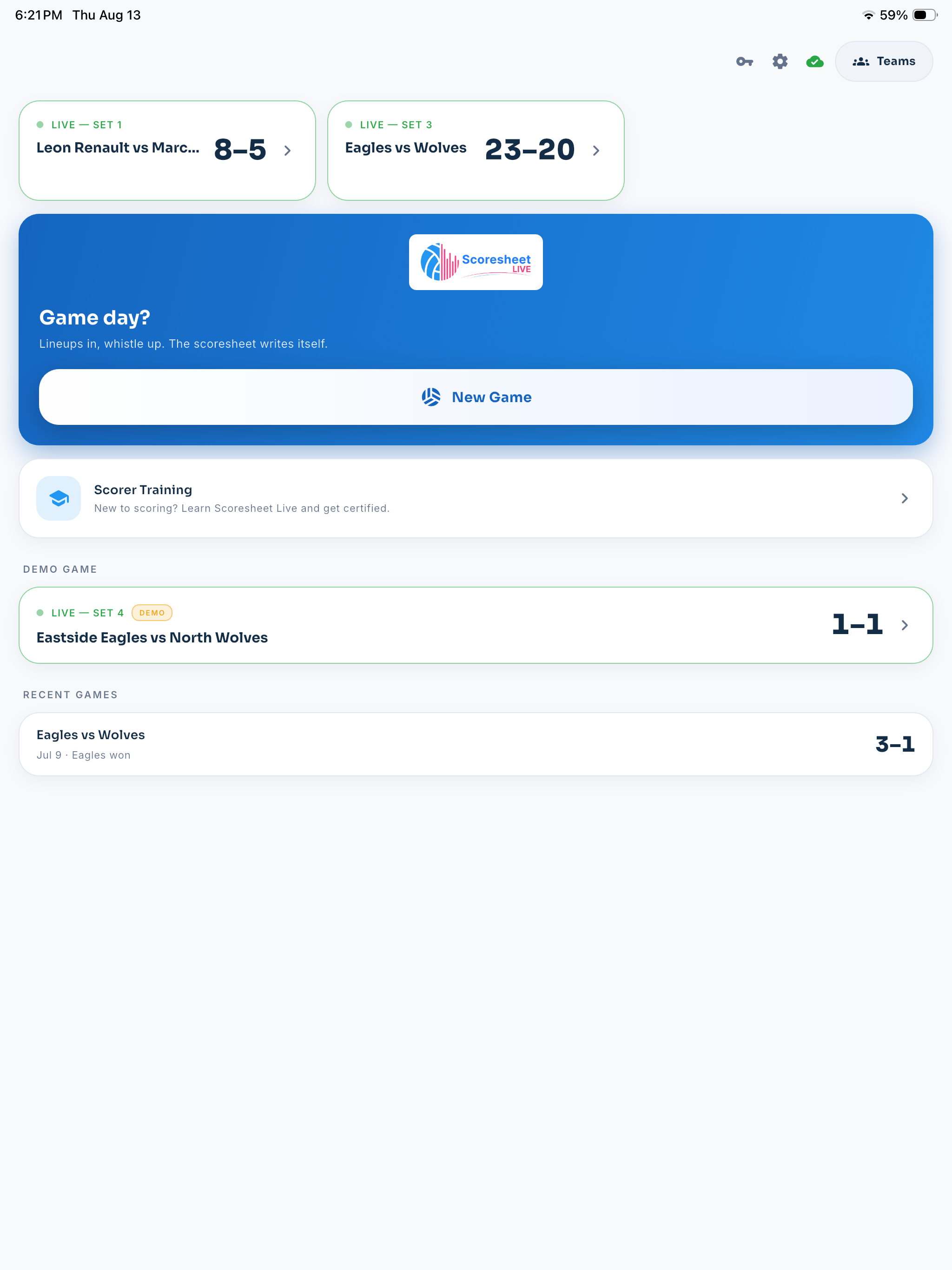 Scoresheet Live screenshot 11