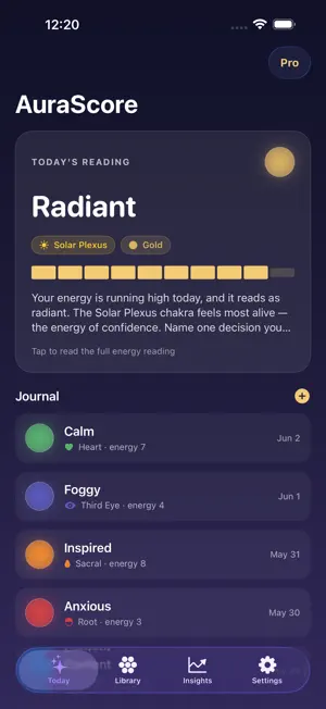 AuraScore Journal screenshot 1