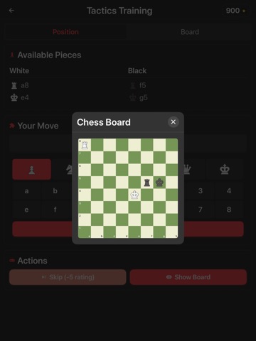 Blindfold Chess Trainer iPad screenshot