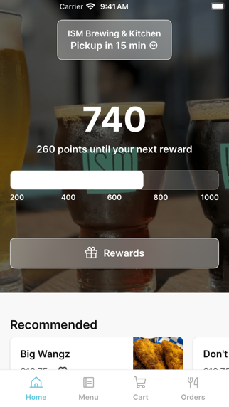ISM Brewing app screenshot
