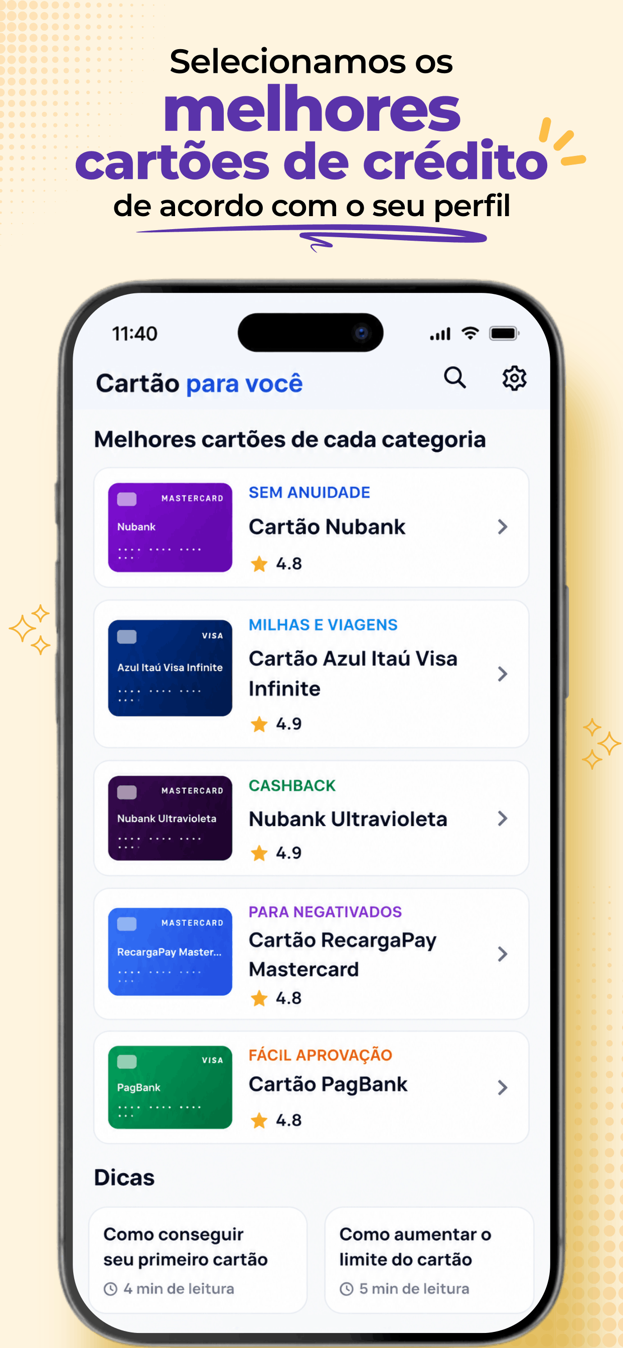 Cartão de Crédito para você screenshot 2