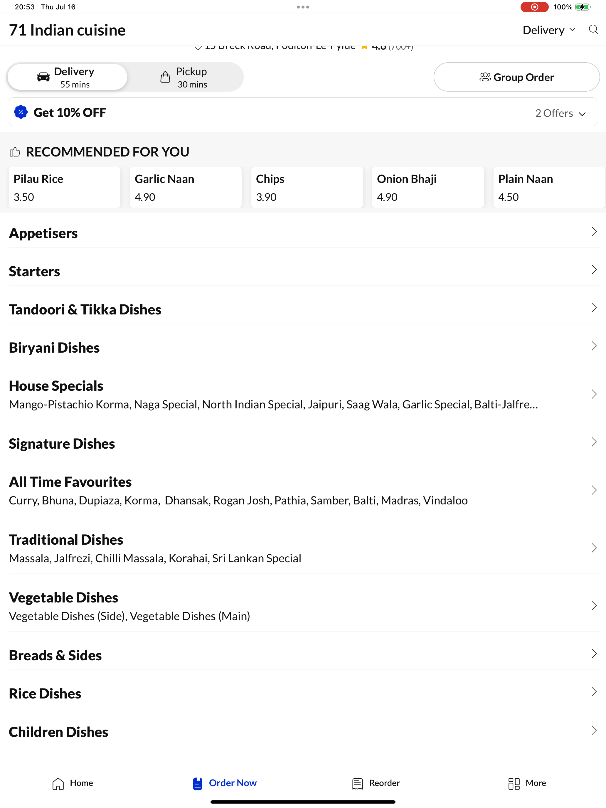 71 Indian Cuisine screenshot 7