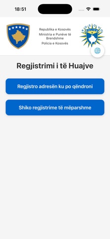 Foreigner Registration screenshot