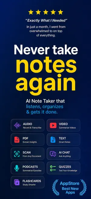 AI Note Taker: SwiftNote screenshot 1