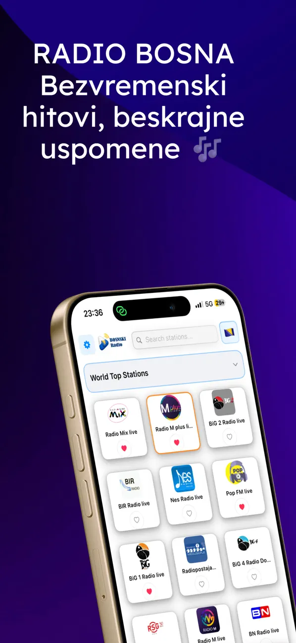 Screenshot #1 pour BiH Radio stanice uživo