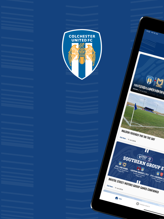 Colchester United FC iPad screenshot 1 - Sports app