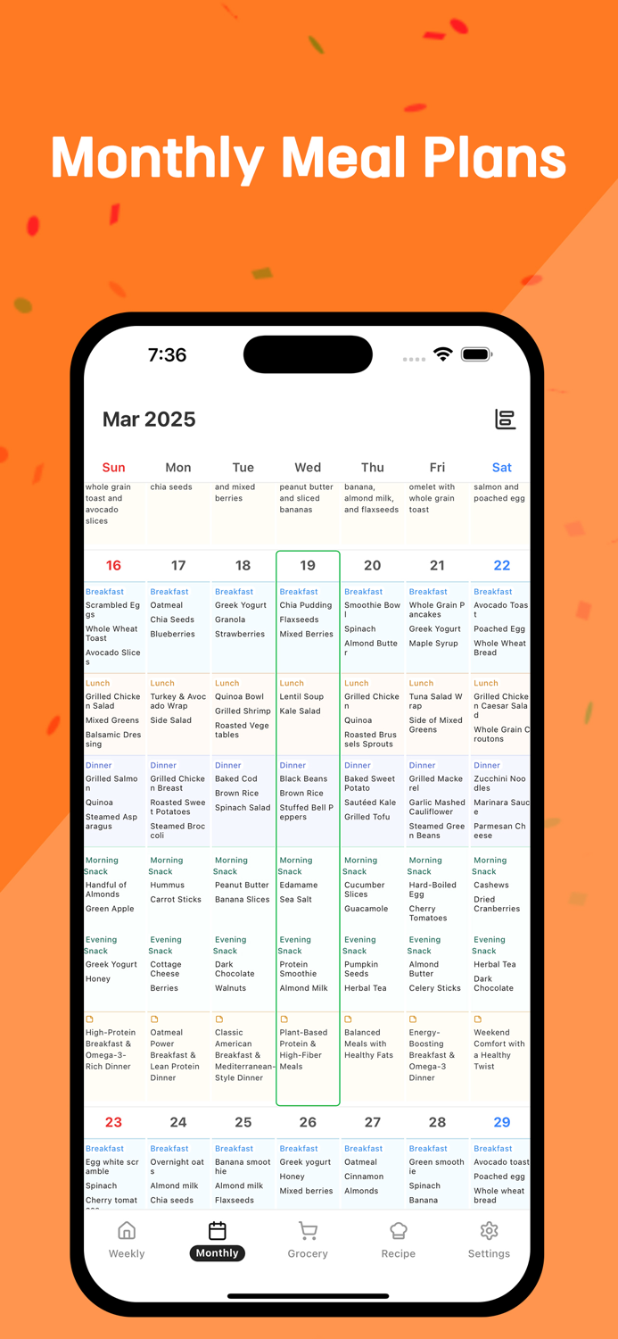 Meal Planner - Food Diary