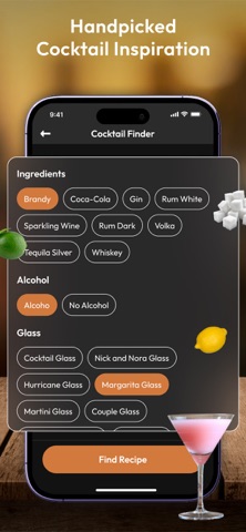 AI Cocktail Recipes: Bartender iPhone screenshot