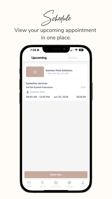 Lellie Beauty Booking Screenshot