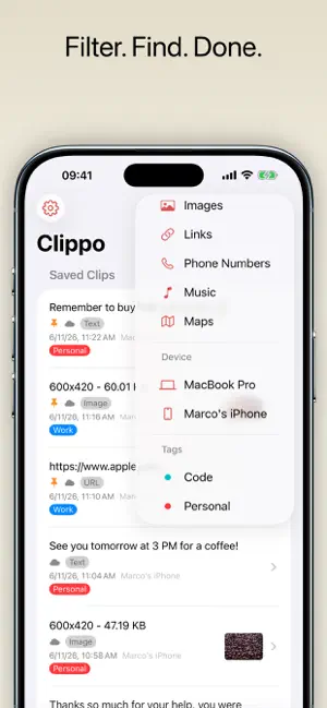 Clippo - Clipboard Manager screenshot 3
