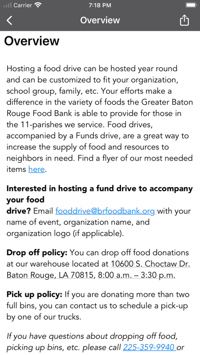GBR Food Bank Screenshot