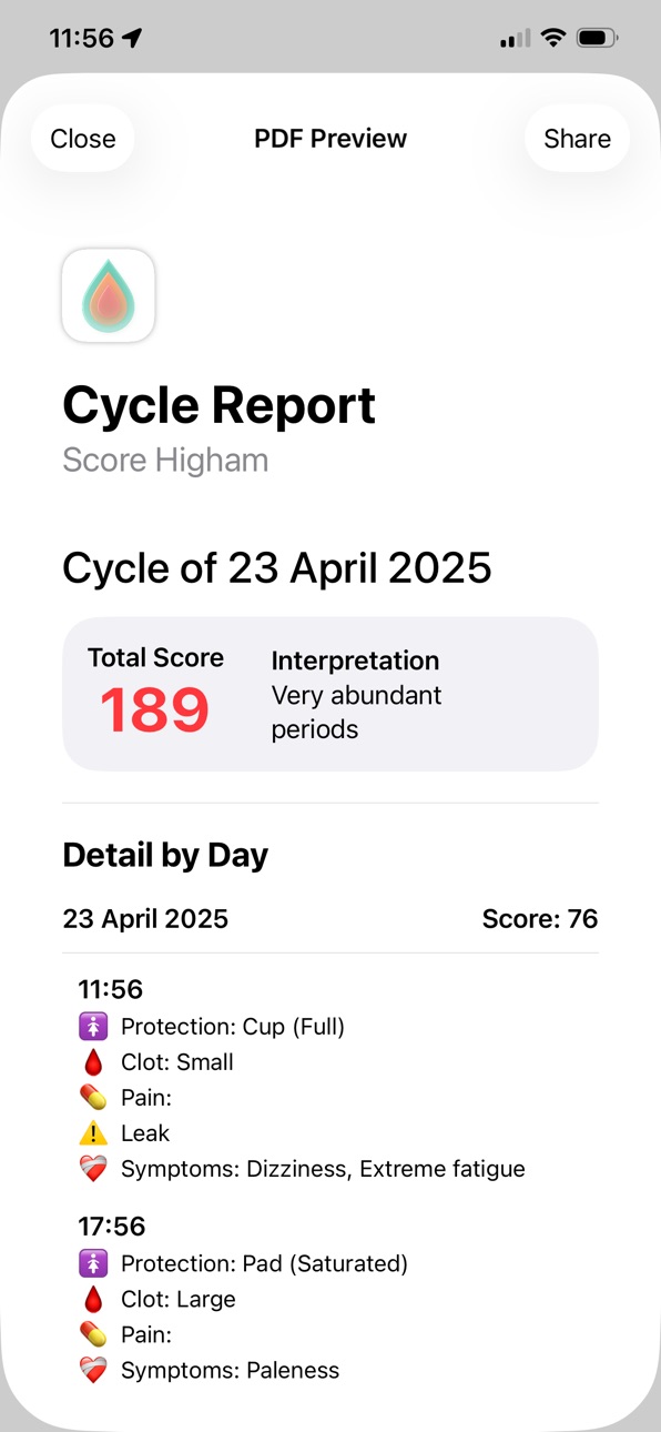 iPhone screenshot