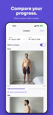 MeThen: Progress Photo Tracker screenshot 1