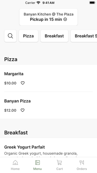 Banyan Kitchen iPhone screenshot 2 - Food & Drink app