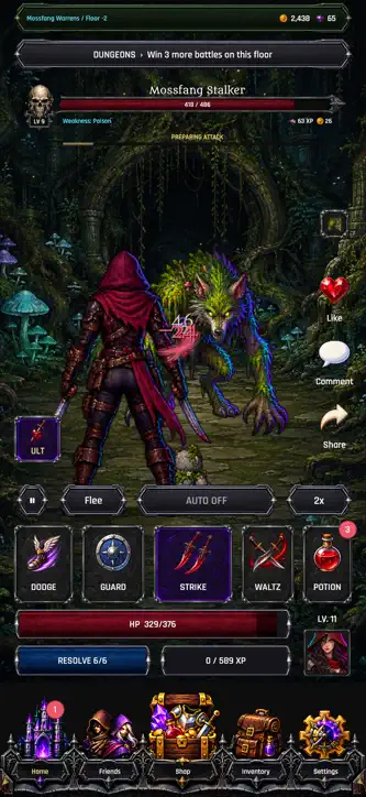 Dungeon Swipe Game screenshot 2