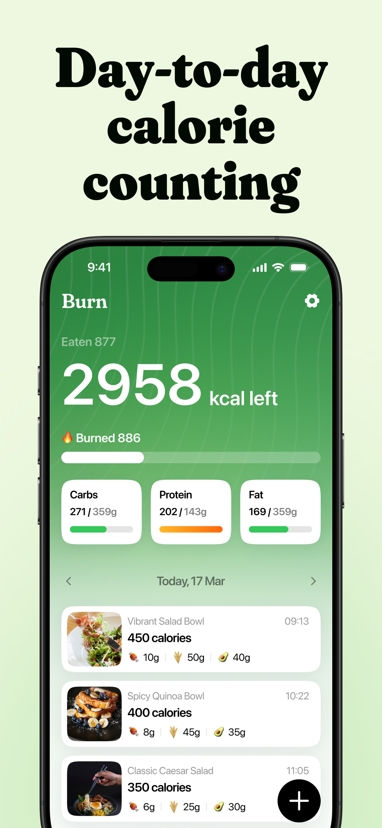 Burn: Calorie Counter, Deficit