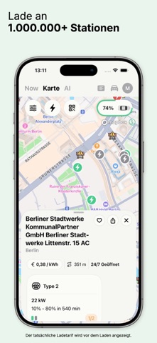 StromNow - Elektroauto laden iPhone screenshot 2
