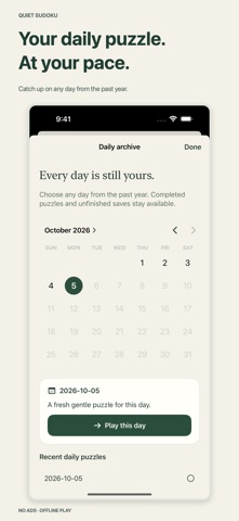 Quiet Sudoku: Classic Puzzles screenshot 4