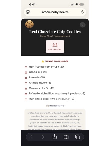 Live Crunchy iPad screenshot