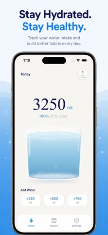 Hydrate — Water Tracker Screenshot 2 of 4