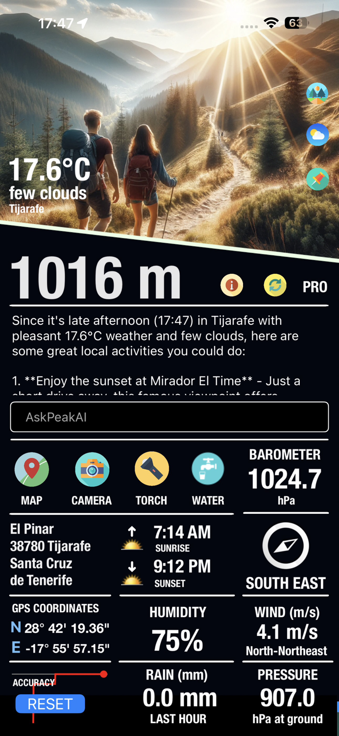 Peak - Altimeter GPS Barometer