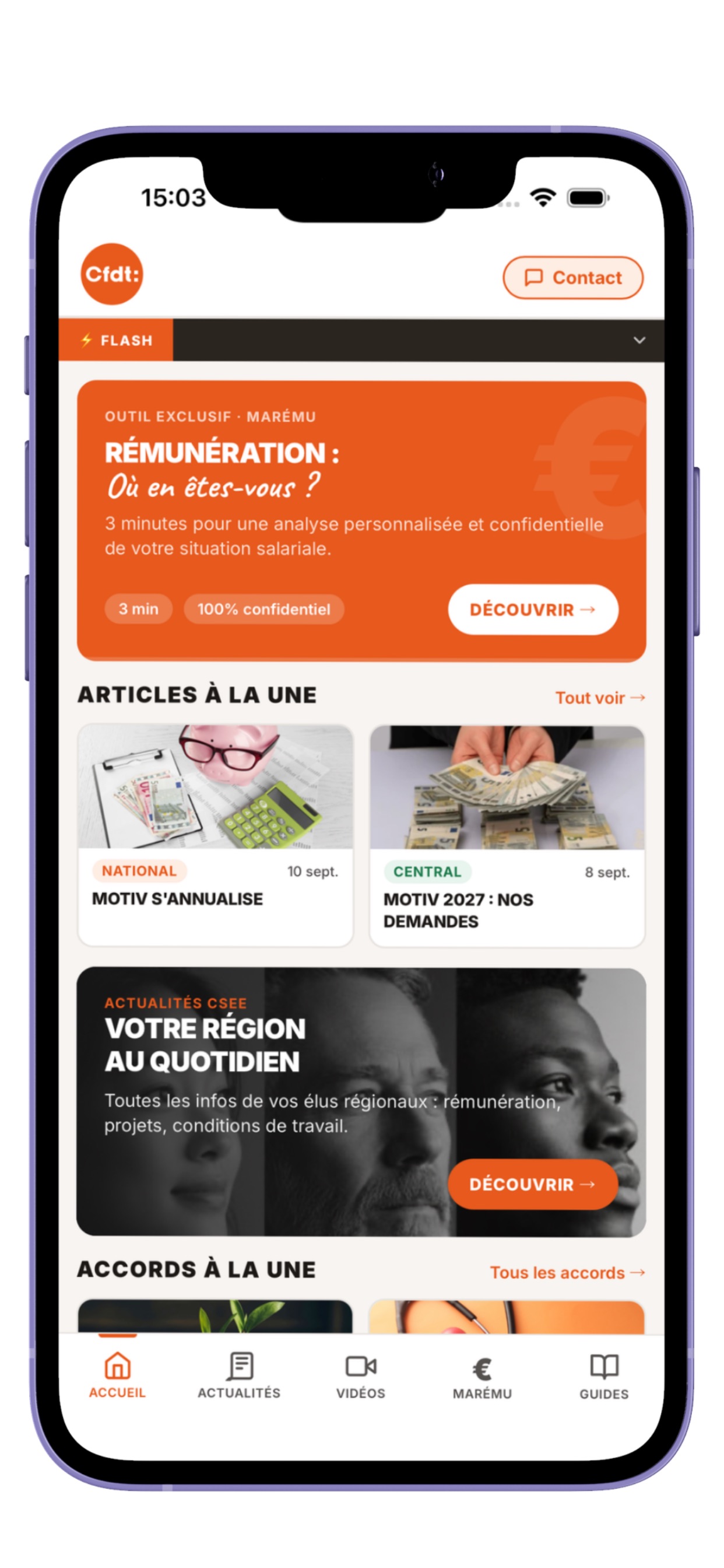 Screenshot 2 of CFDT BNP Paribas