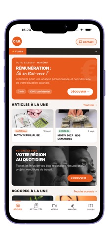 CFDT BNP Paribas screenshot 2