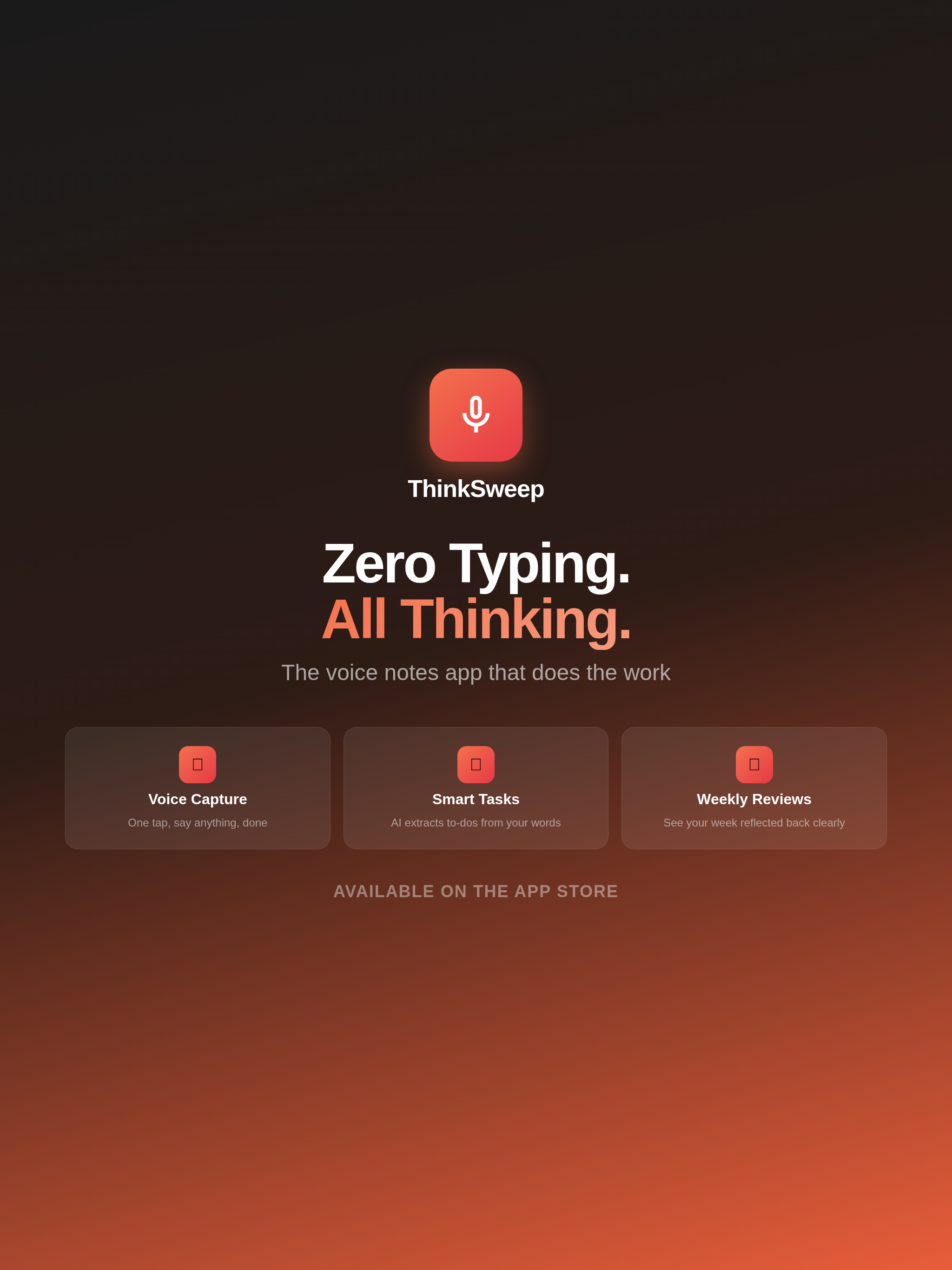AI Note Taker: ThinkSweep