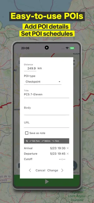 Brevet Map: Offline Cycle Navi screenshot 4