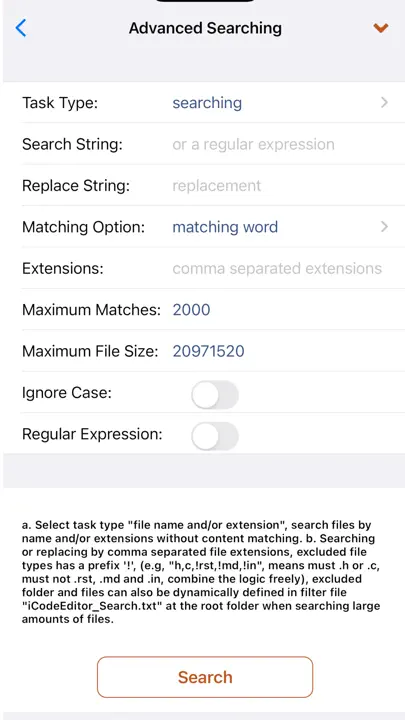 ICodeEditor iPhone-skjermbilde 6