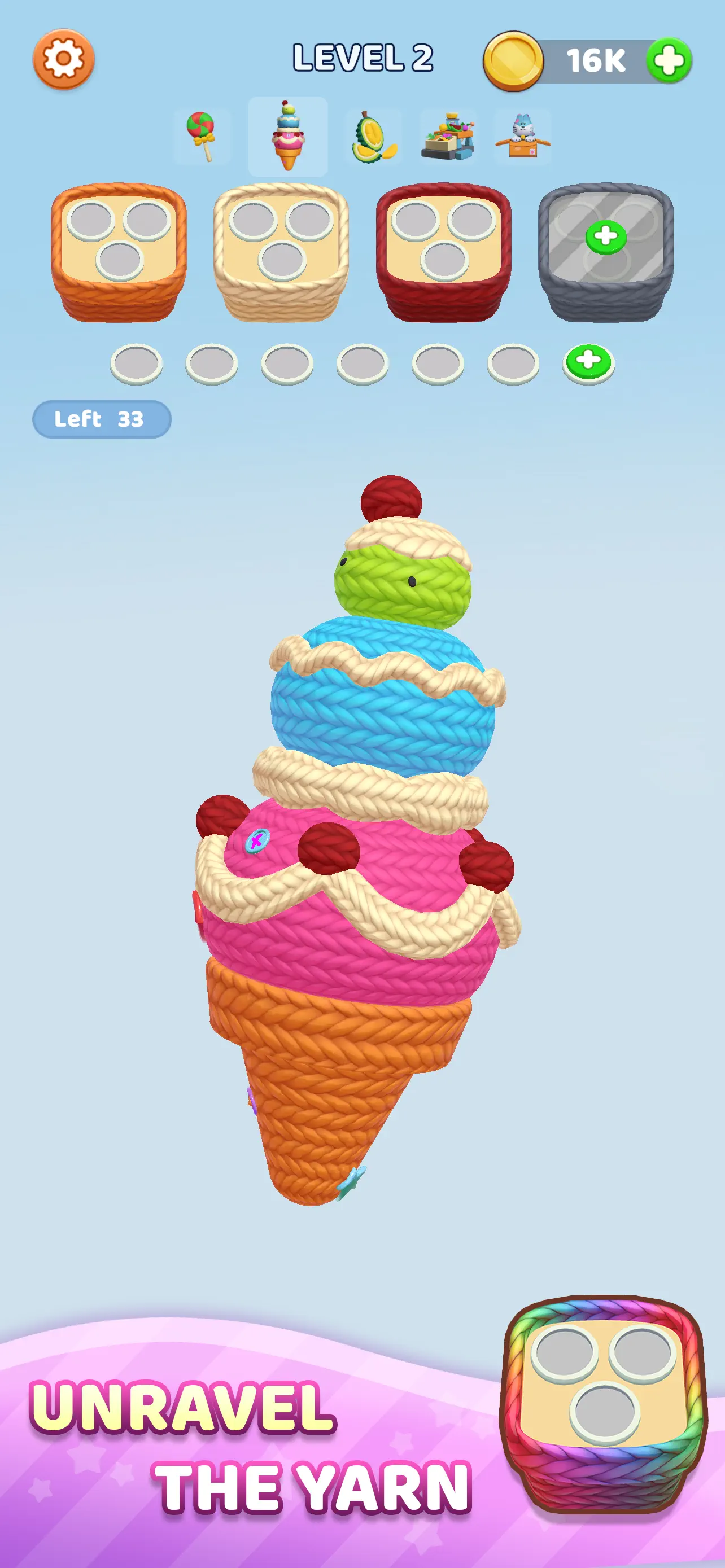 Yarn Fever! Unravel Puzzle screenshot 1