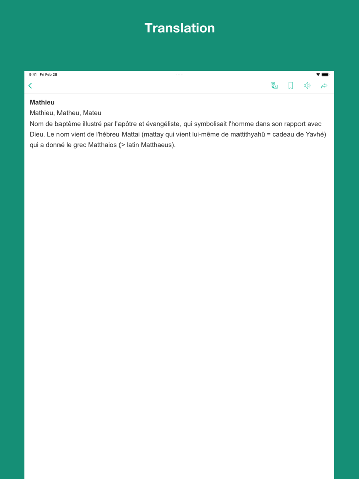 #3. French Family Name Dictionary (iOS) 由: Trung Nguyen