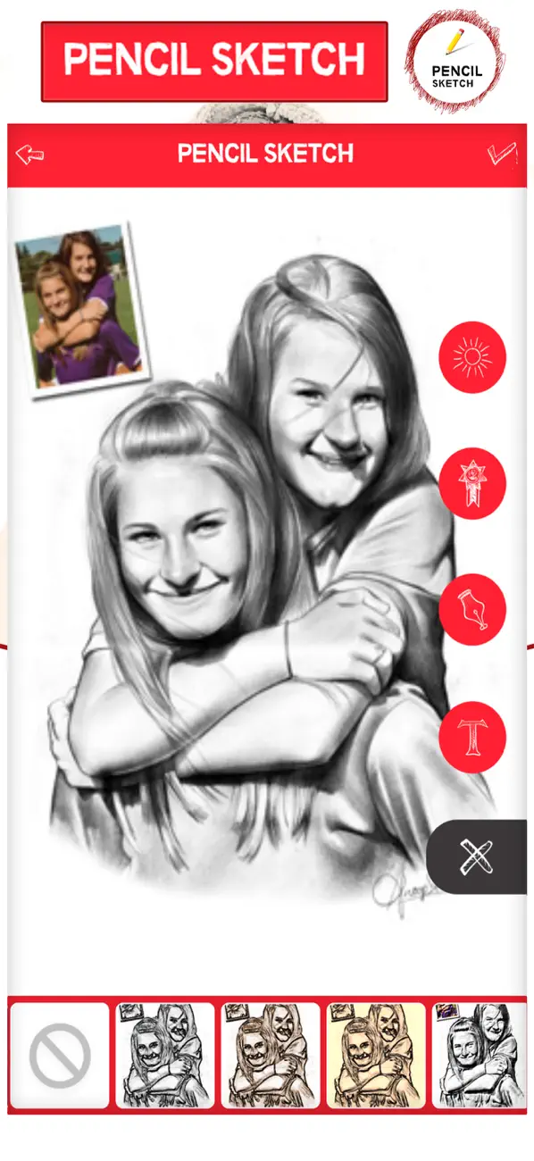 Screenshot #1 pour iSketch - Pencil Sketch Effect